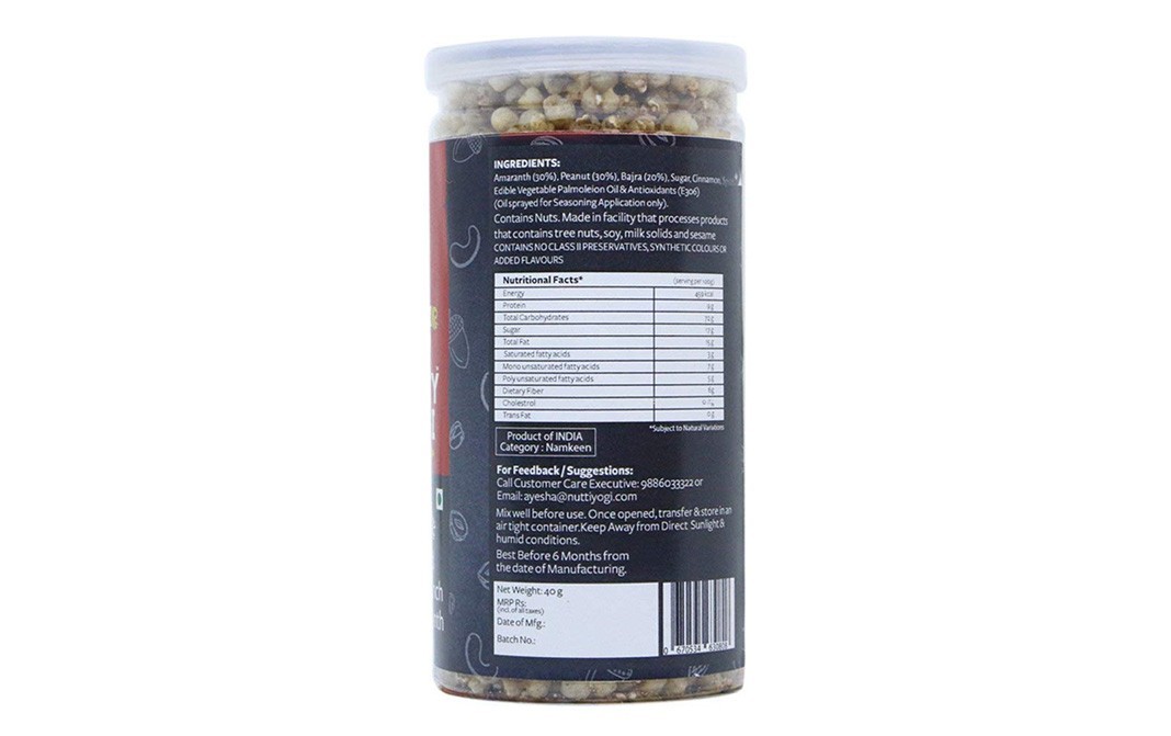 Nutty Yogi Roasted Sweet Crunch Mix Amaranth   Container  40 grams